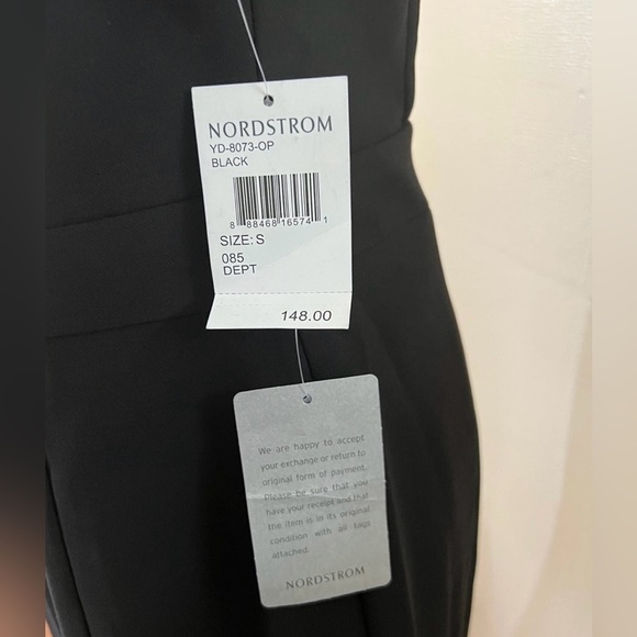 Nordstrom Harlyn Black Cut Out Drop Waist Cocktail Dress, Small, NWT - Picture 6 of 7